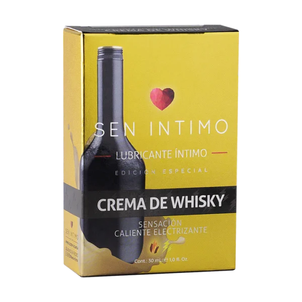Lubricante sensación caliente y electrizante crema de whisky - Imagen 3