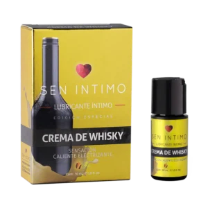Lubricante sensación caliente y electrizante crema de whisky