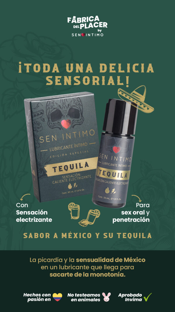 Lubricante sensación caliente y electrizante Tequila - Imagen 4