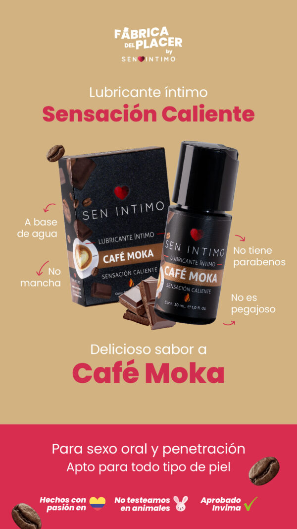 Lubricante sensación caliente café moka - Imagen 4