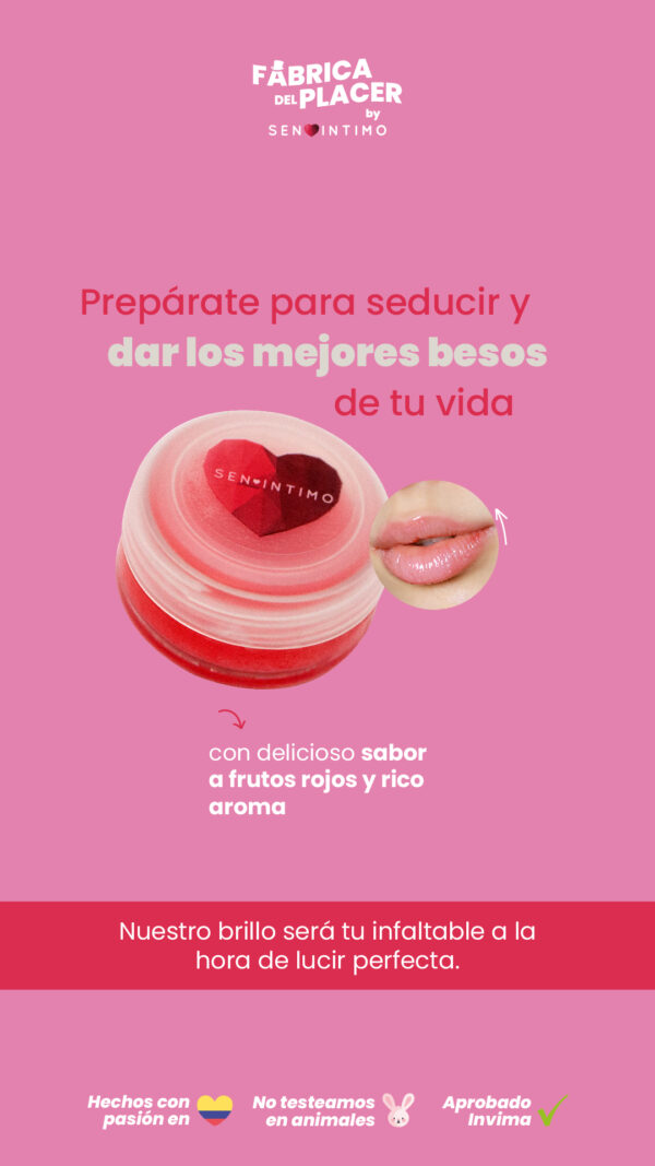 Brillo labial frutos rojos 10ml - Imagen 5