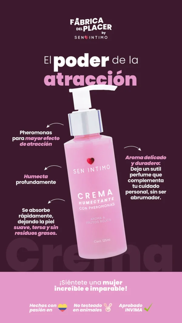 Crema humectante con pheromonas 125ml - Imagen 3